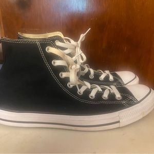 Converse Black High Tops - Men’s 10